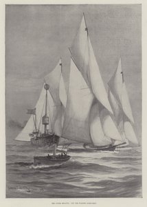 The Cowes Regatta, Off the Warner Light-Ship
